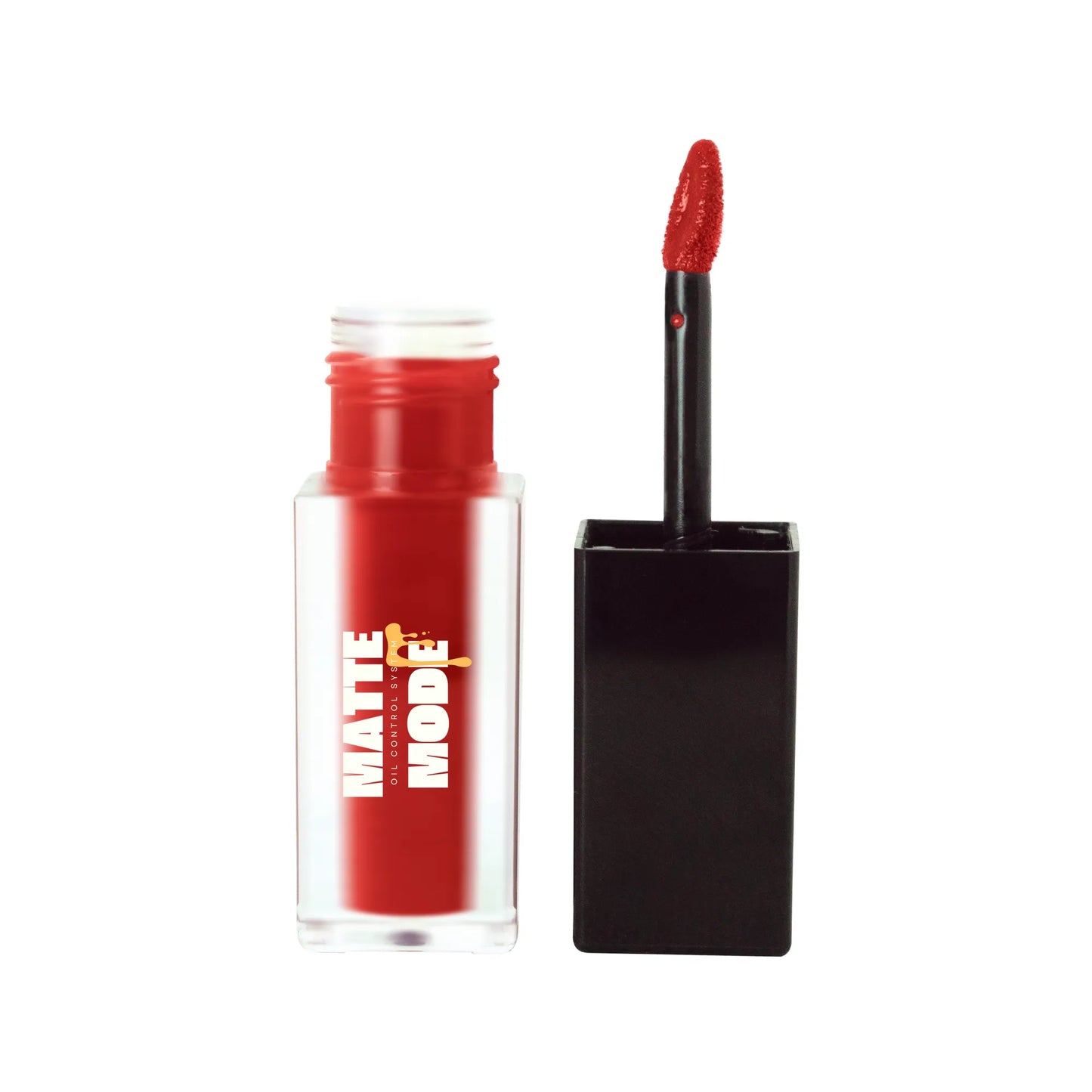 Matte Mode lip stain in Velvet Red with applicator
