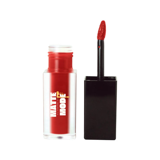 Matte Mode lip stain in Velvet Red with applicator

